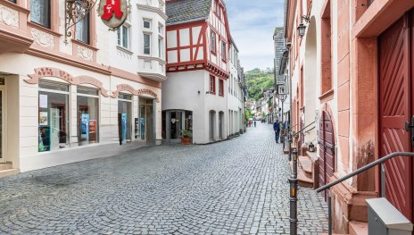 Frontansicht &ndash; Bacharach Altstadt | &copy; Bacchus Holiday Homes