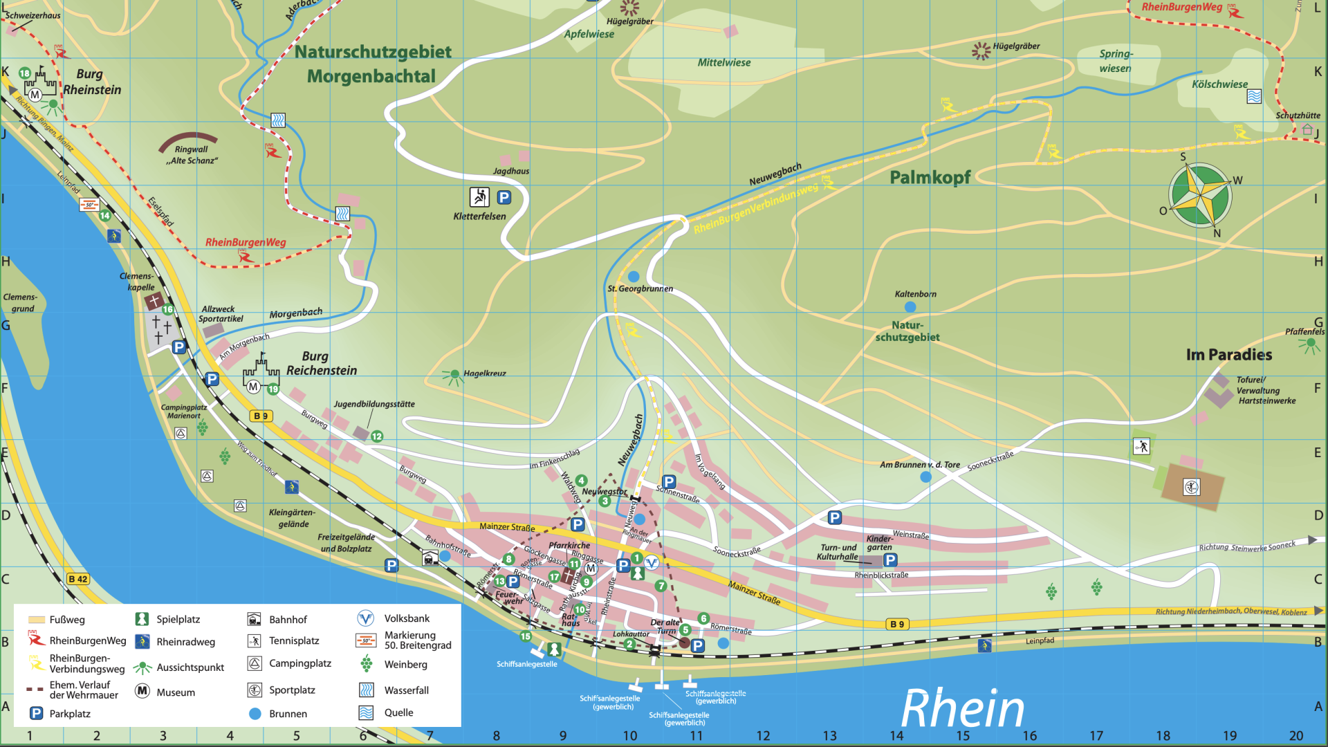 Ortsplan Trechtingshausen Ortsplan Trechtingshausen